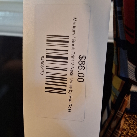 Eva Rose Colorful Book Print Women's Dress-NWT - Picture 8 of 8